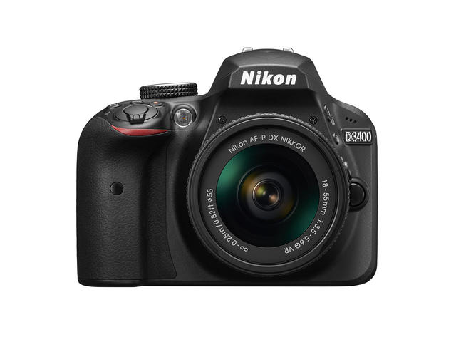DSLR Nikon D3400 с обектив AF-P 18-55mm f/3.5-5.6G VR