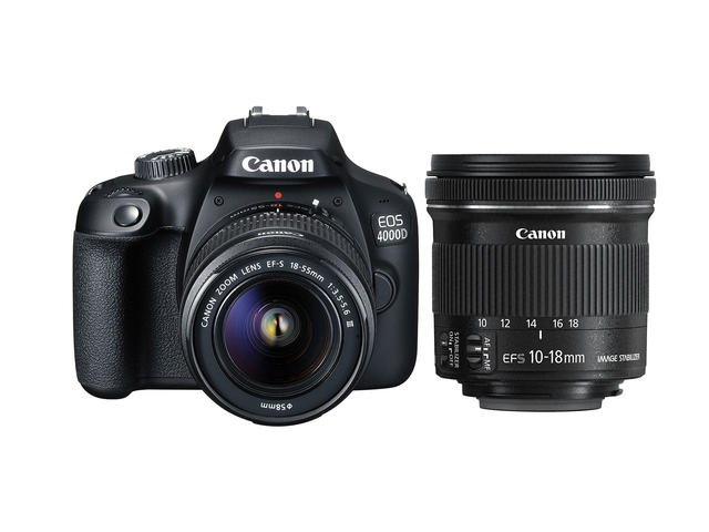 DSLR Canon EOS 4000D с 18-55mm DC III и 10-18mm IS STM