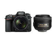 DSLR Nikon D7500 с 18-140mm VR и DX 35mm f/1.8G