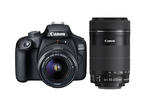 DSLR Canon EOS 4000D с 18-55mm DC III и 55-250mm IS STM