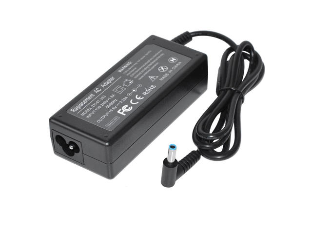 Захранвания за лаптопи Makki зарядно за лаптоп заместител Laptop Adapter HP 19.5V 3.33A 65W 4.5x3.0mm blue