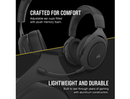 Слушалки Corasair HS70 PRO WIRELESS Gaming Headset Carbon (EU)