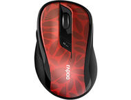 Мишки Rapoo M500 Silent, в червено-черно