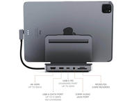 USB Хъб Satechi Aluminium Stand & Hub for iPad Pro, Space Grey