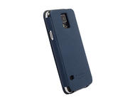 Калъфи Krusell Malmo Flip cover - кожен калъф, тип портфейл за Samsung Galaxy S5 SM-G900 (син)