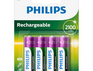 Батерии за камери  PHILIPS Rechargeable презареждаща батерия AA 2100 mAh 4-blister 