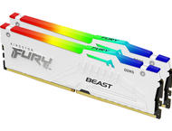 Оперативна памет 32GB (2x16GB) DDR5 6000 MT/s Kingston FURY Beast White RGB EXPO