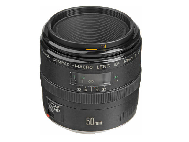 DSLR обективи Canon EF 50mm f/2.5 Compact Macro