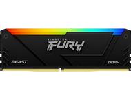 Оперативна памет 64GB (2x32GB) DDR4 3600MT/s Kingston FURY BEAST RGB Black