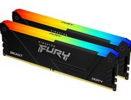 Оперативна памет 64GB (2x32GB) DDR4 3600MT/s Kingston FURY BEAST RGB Black