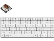Клавиатури Keychron K3 Pro White QMK/VIA Hot-Swappable Gateron Low Profile Brown Switch, RGB Backlight