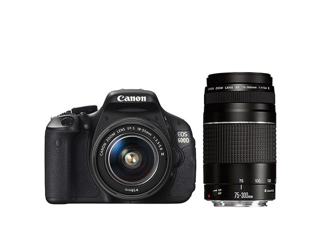 DSLR Canon EOS 600D с обективи 18-55mm DC III и 75-300mm DC III
