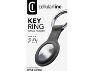 Тракери Cellular line Key Ring за Apple AirTag, в черно