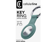 Тракери Cellular line Key Ring за Apple AirTag, в зелено