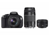 DSLR Canon EOS 600D с 18-55mm DC III, 75-300mm DC III и 50mm f/1.8 II
