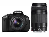 DSLR Canon EOS 650D с обективи 18-55mm DC III и 75-300mm DC III