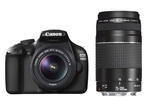 DSLR Canon EOS 1100D с обективи 18-55mm III и 75-300mm III