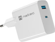 Зарядни устройства Natec Ribera Gan 65W, White