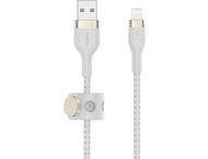 Кабели и Адаптери Belkin BoostCharge Pro Flex USB-A кабел с Lightning конектор, 3 метра, бял