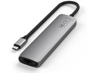 USB Хъб Satechi 7-in-1 USB-C Slim Multiport Adapter with Ethernet - Space Grey