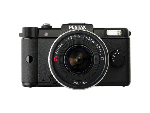 Mirrorless Pentax Q с обектив 5-15mm f/2.8-4.5