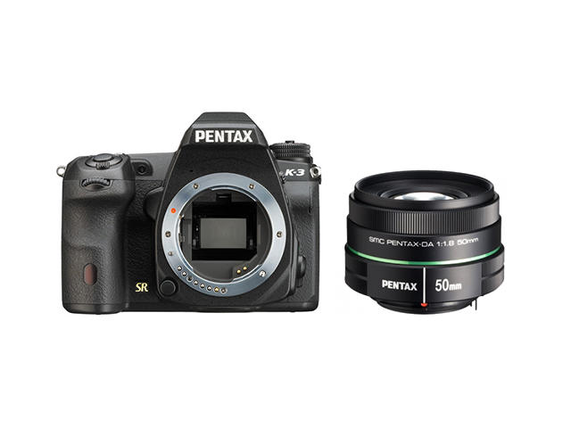 DSLR Pentax K-3 с обектив DA 50mm f/1.8