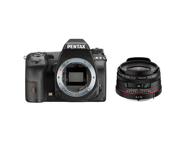 DSLR Pentax K-3 с обектив HD DA 15mm f/4 ED AL Limited