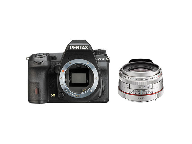 DSLR Pentax K-3 с обектив HD DA 15mm f/4 ED AL Limited