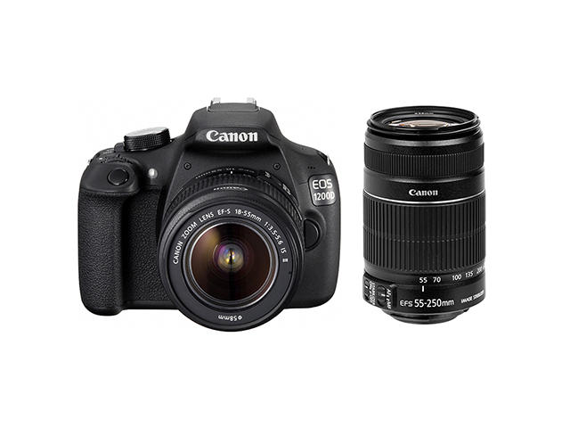 DSLR Canon EOS 1200D с обективи 18-55mm IS II и 55-250mm IS II