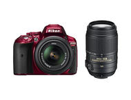 DSLR Nikon D5300 с обективи 18-55mm VR и 55-300mm ED VR