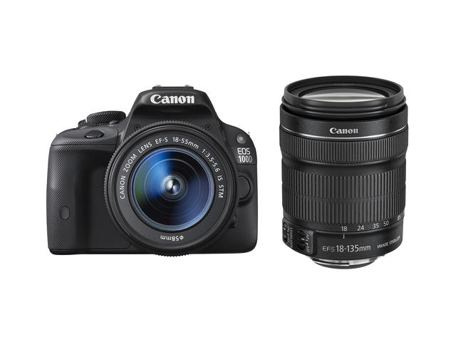DSLR Canon EOS 100D с обективи 18-55mm IS STM и 18-135mm IS STM