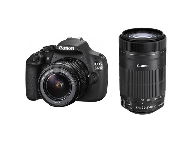 DSLR Canon EOS 1200D с обективи 18-55mm DC III и 55-250mm IS STM