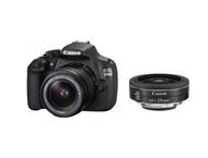 DSLR Canon EOS 1200D с обективи 18-55mm DC III и 24mm f/2.8 STM