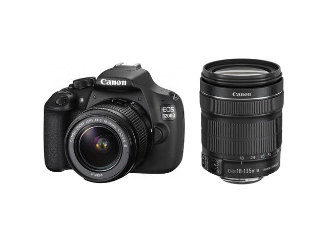 DSLR Canon EOS 1200D с обективи 18-55mm DC III и 18-135mm IS STM