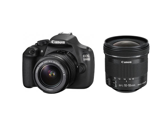 DSLR Canon EOS 1200D с обективи 18-55mm DC III и 10-18mm IS STM