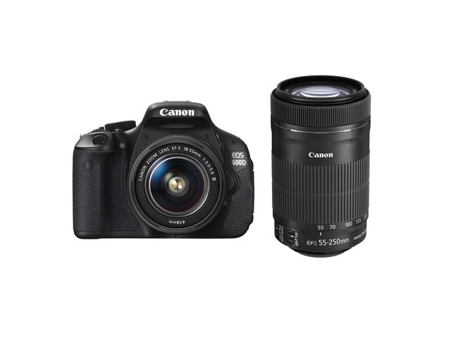 DSLR Canon EOS 600D с обективи 18-55mm DC III и 55-250mm IS STM