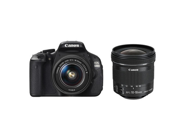 DSLR Canon EOS 600D с обективи 18-55mm DC III и 10-18mm IS STM