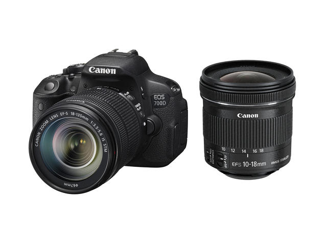 DSLR Canon EOS 700D с обективи 18-135mm IS STM и 10-18mm IS STM