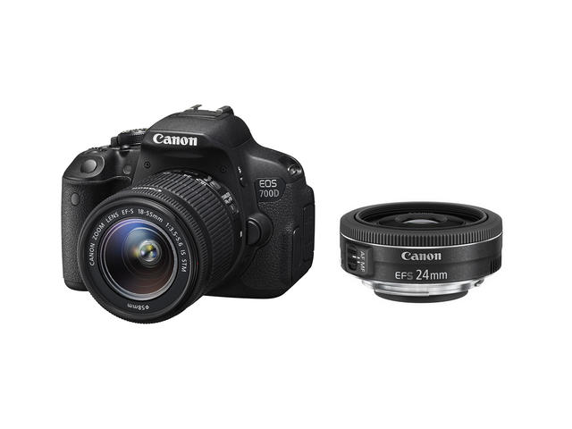 DSLR Canon EOS 700D с обективи 18-55mm IS STM и 24mm f/2.8 STM