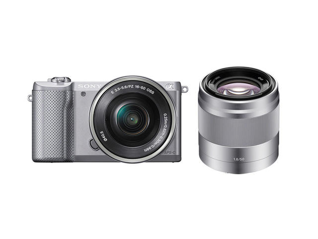 Mirrorless Sony Alpha 5000 с 16-50mm f/3.5-5.6 PZ OSS и 50mm f/1.8