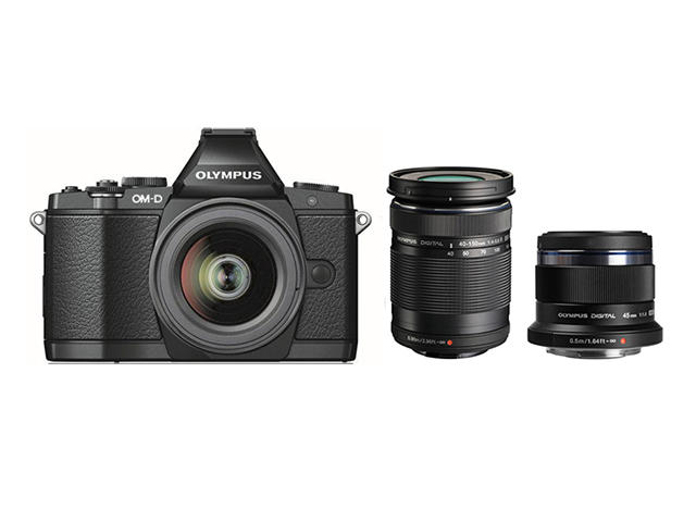 Mirrorless Olympus OM-D E-M5 Elite Triple Kit