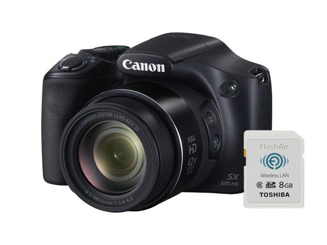 Компактни фотоапарати Canon PowerShot SX520 HS Wi-Fi Kit