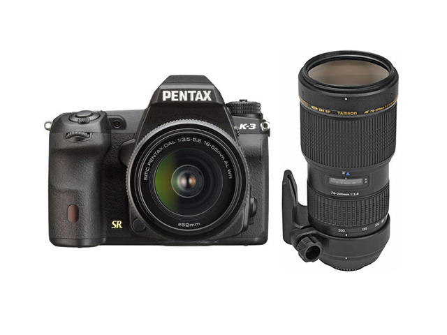 DSLR Pentax K-3 с DAL 18-55mm WR и Tamron 70-200mm Di LD Macro
