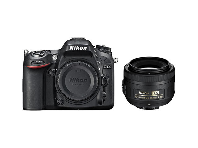 DSLR Nikon D7100 с обектив 35mm f/1.8G ED