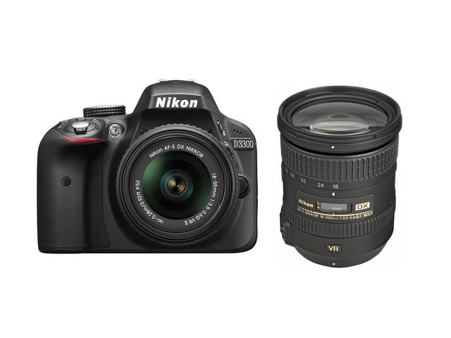 DSLR Nikon D3300 с обективи 18-55mm VR II и 18-200mm VR II