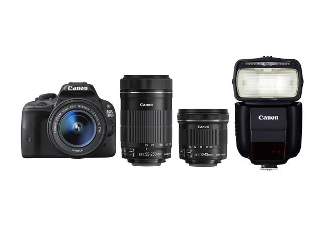 DSLR Canon EOS 100D с 18-55mm IS STM, 10-18mm IS STM и 55-250 IS STM