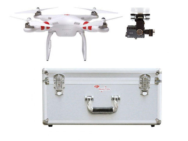 Дронове DJI Phantom 2 V2 + стойка Zenmuse H3-3D + метален куфар за DJI Phantom