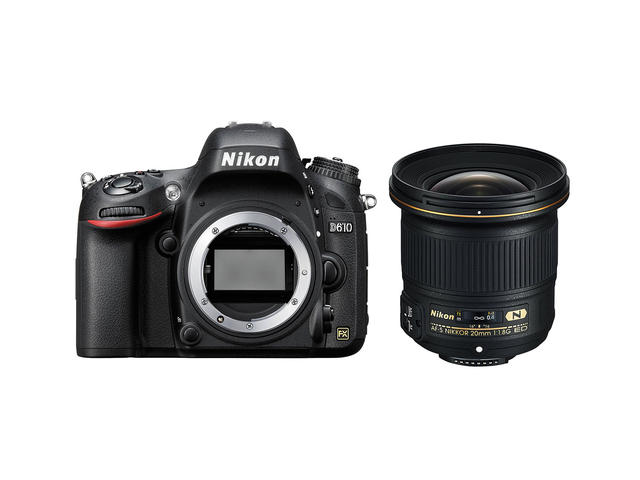 DSLR Nikon D610 с обектив 20mm f/1.8G ED