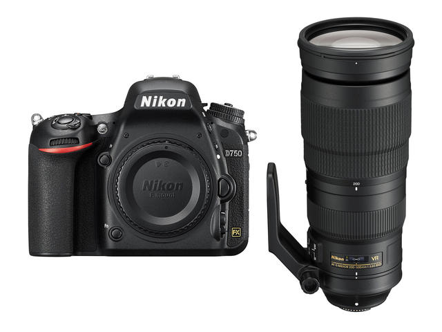 DSLR Nikon D750 с обектив 200-500mm f/5.6E ED VR