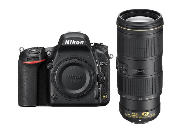 DSLR Nikon D750 с обектив 70-200mm f/4G ED VR